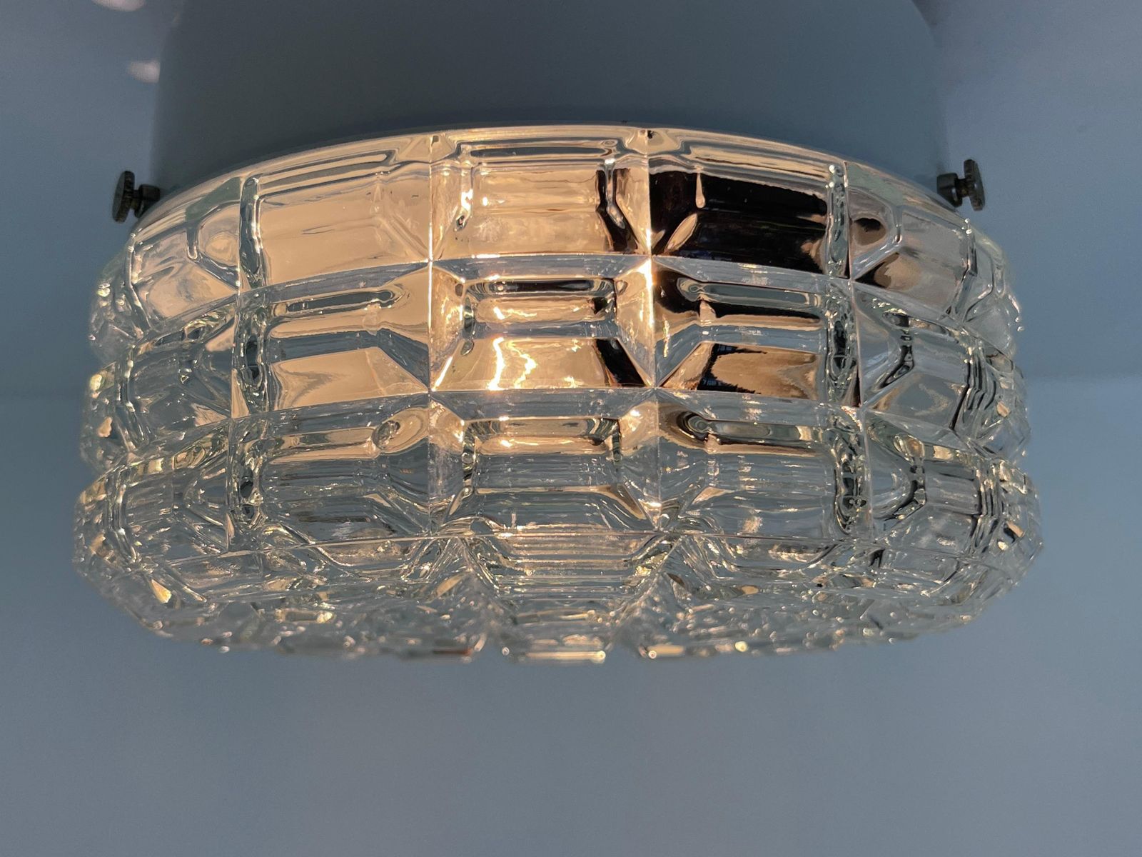 Design mid-century wand- of plafondlamp, plafondlamp (flushmount), ca. jaren 1970 — 5 stuks beschikbaar photo Verlichting