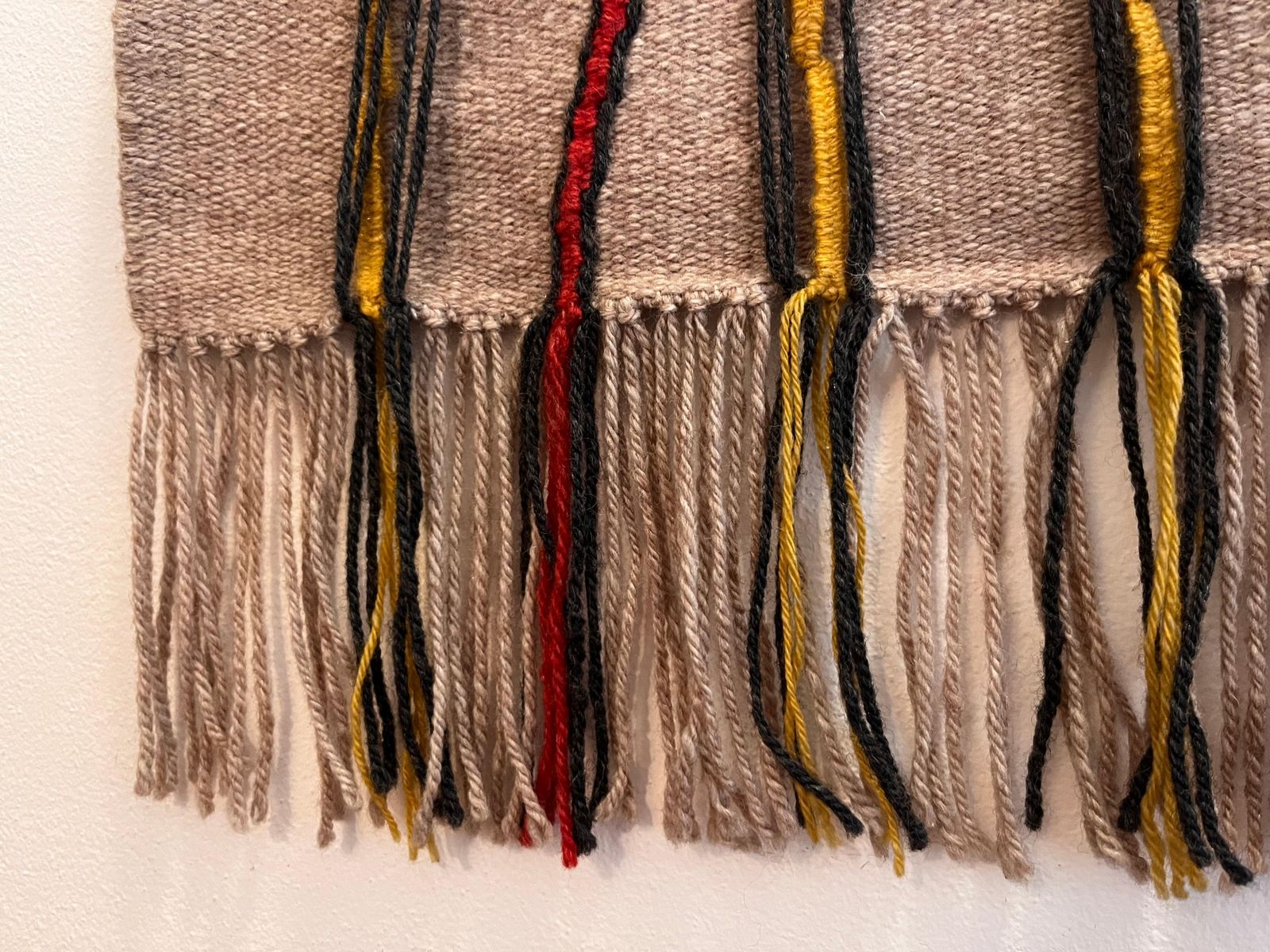1970s Abstract Design Hand Made Wool Tapestry By Milada Zachova   Czechoslovakia photo Art