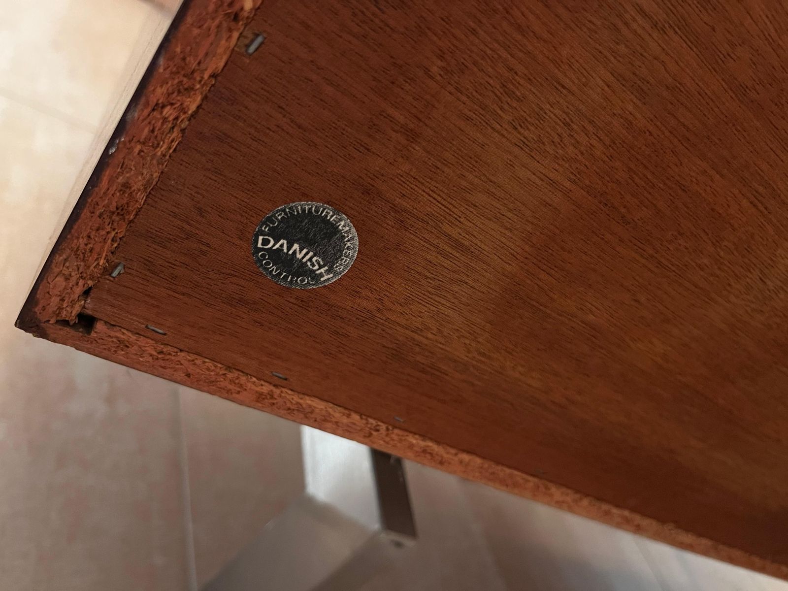 Mid-Century dressoir in palissanderhout – Denemarken, ca. jaren 1960 / Gemerkt door fabrikant photo vintage