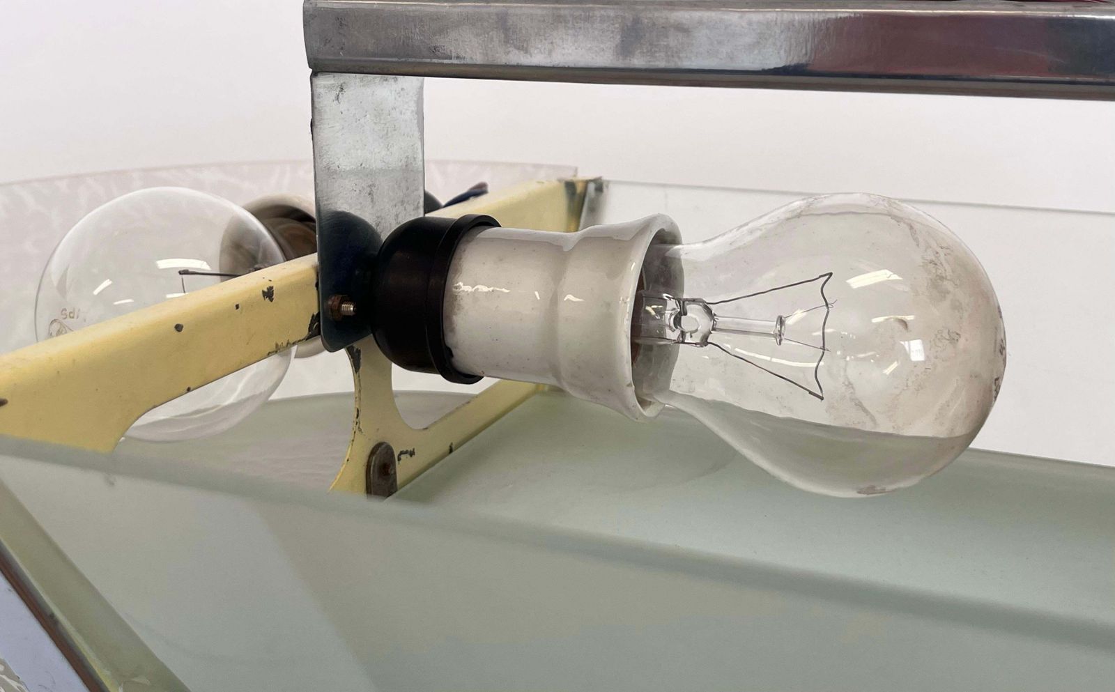XXL Design Chrome Bauhaus Hanglamp | ca. jaren 1940 / Tsjecho-Slowakije photo for sale