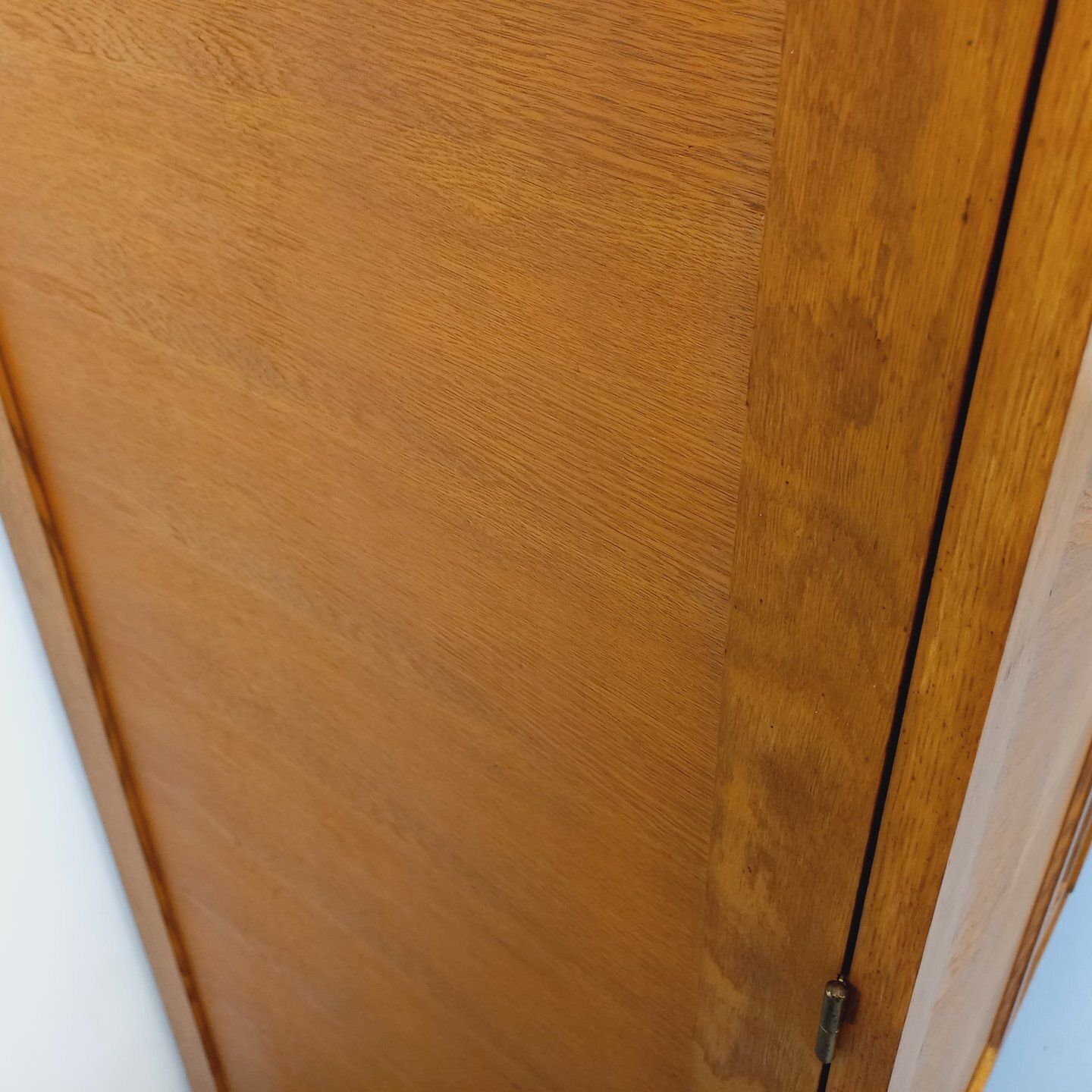 Furniture Oak Wardrobe With Two Doors 4, 1960s photo