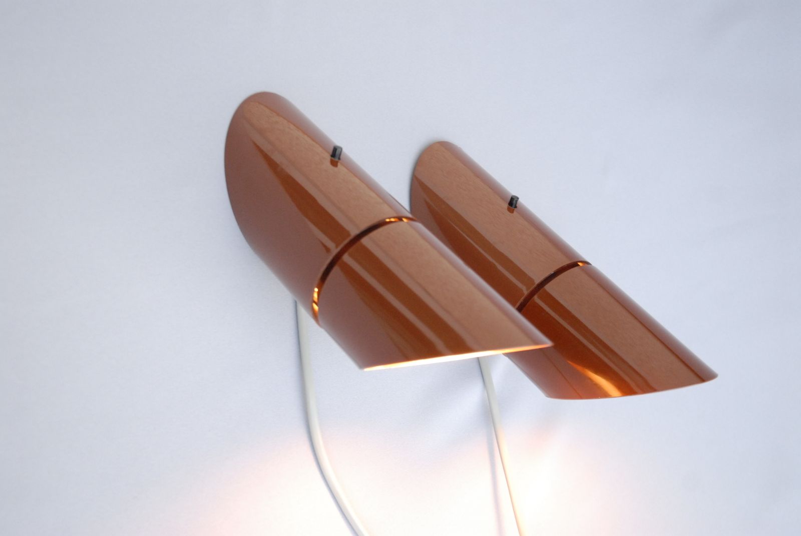 Pair Of Phister Wall Lamps By Hans Due For Fog & Mørup, Denmark, 1977 photo Lighting