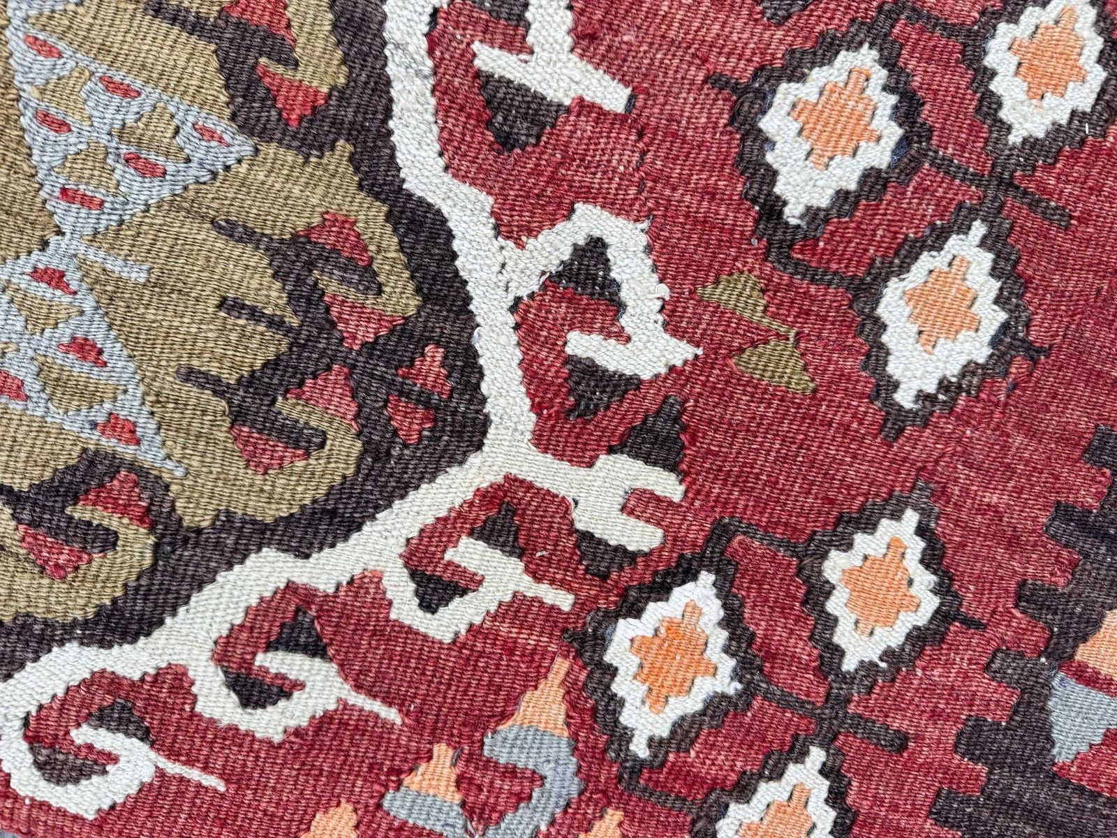 Furniture Kilim Covered Stool 0.53m X 0.37m X H0.37m photo