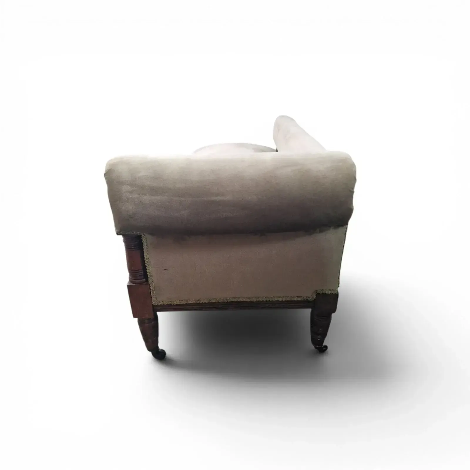photo vinterior Victorian Style Chaise Longue Button Back Daybed Lounge Chair Sofa Settee