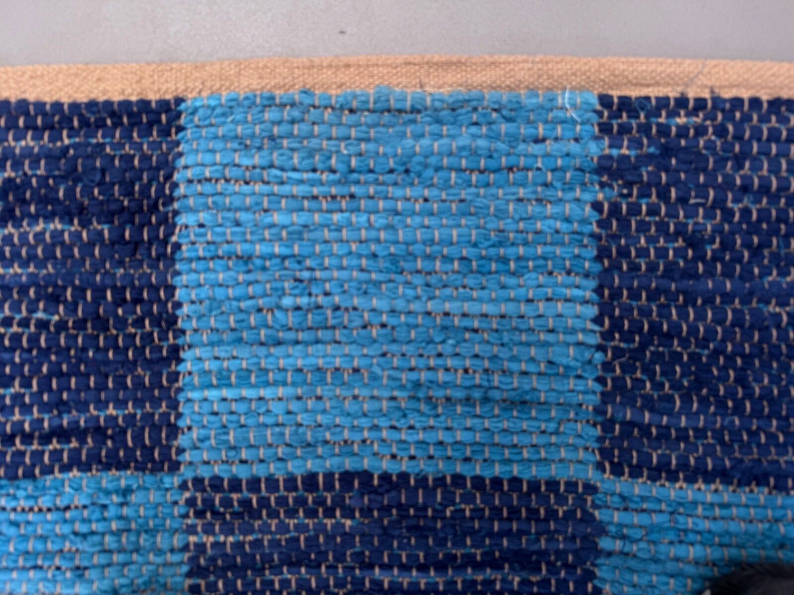 Vintage Swedish Style 315x330 Cm Square, Checkerboard Chindi Rug, Schackruta photo 3250.0