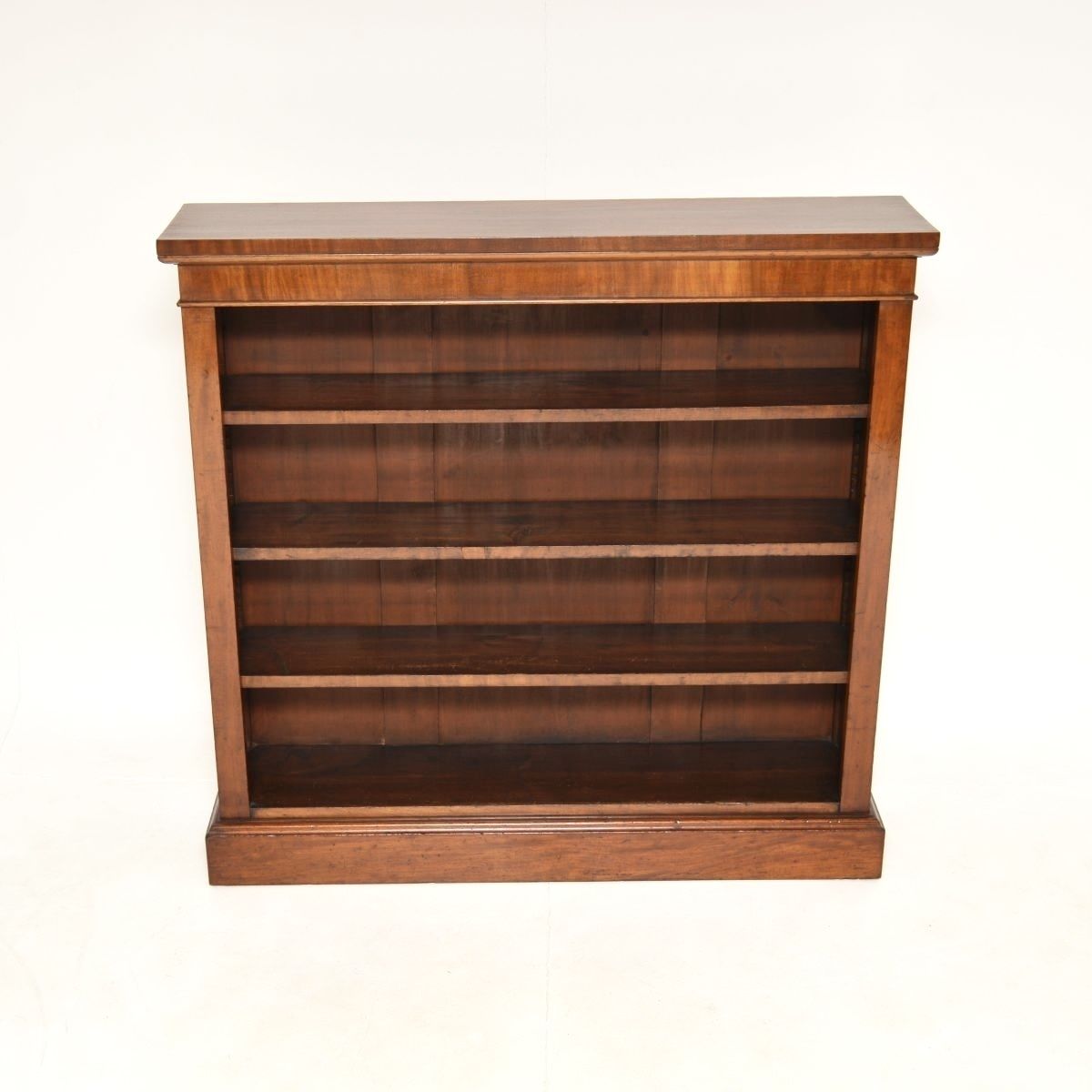 Antique Victorian Mahogany Open Bookcase photo for sale