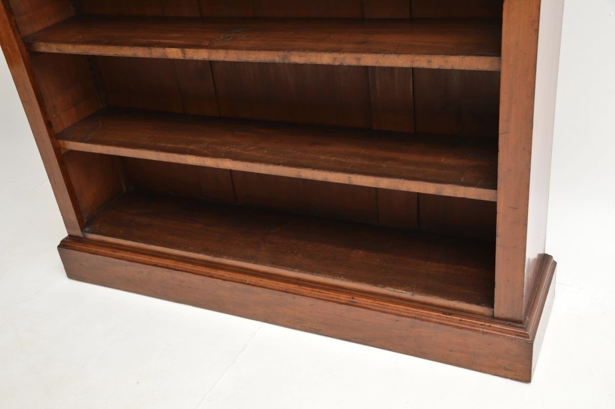 Antique Victorian Mahogany Open Bookcase photo vinterior