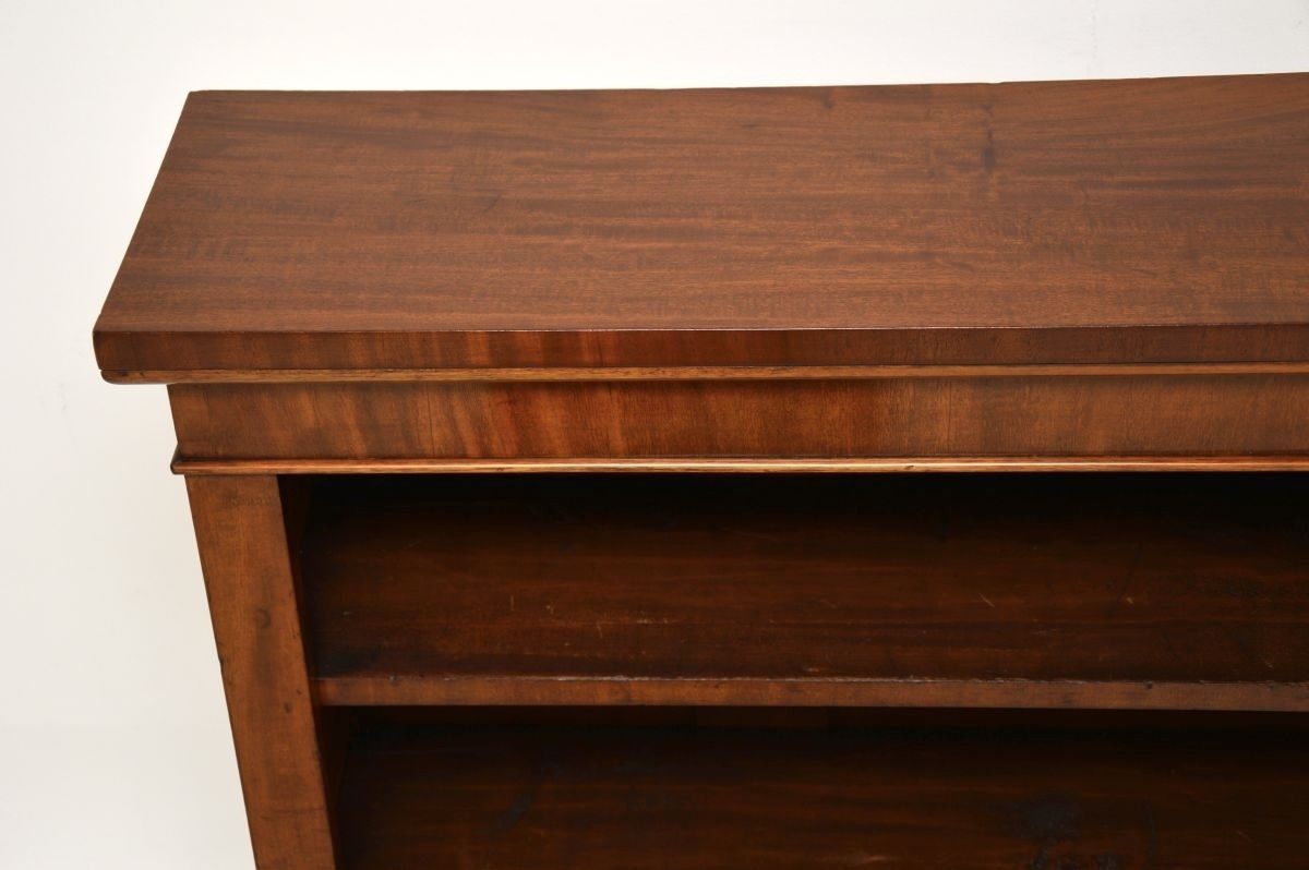 Antique Victorian Mahogany Open Bookcase photo buy