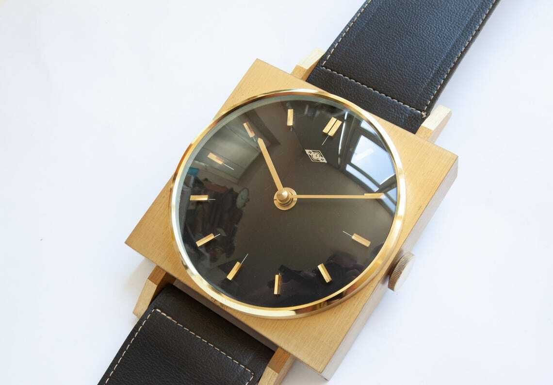 XL 30" WLH Germany Wandklok Horloge Stijl Mid-Century Modernisme Kienzle Groot photo for sale
