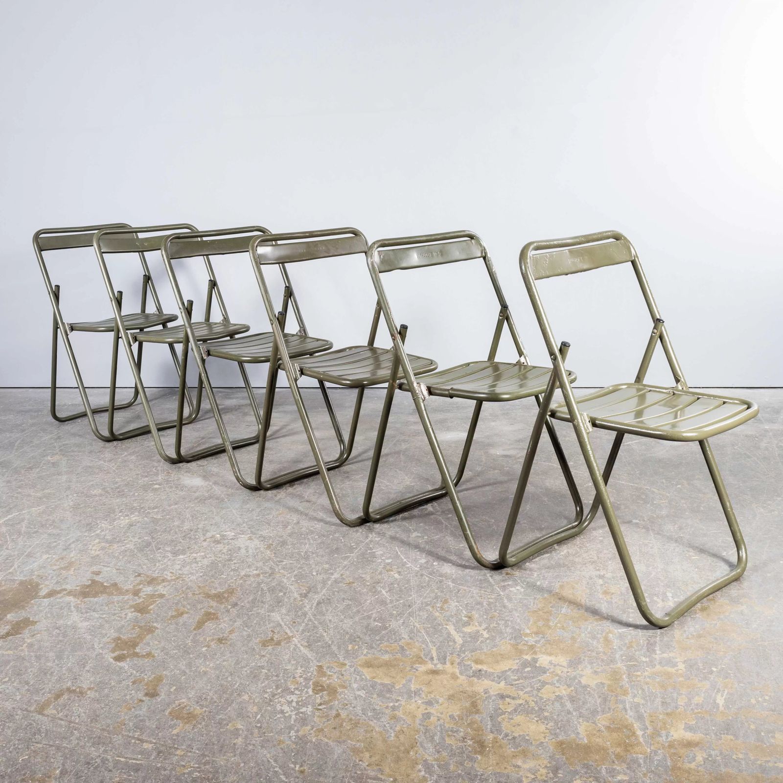 photo for sale 1970’s New Old Stock Original French Army Surplus Folding Chairs
