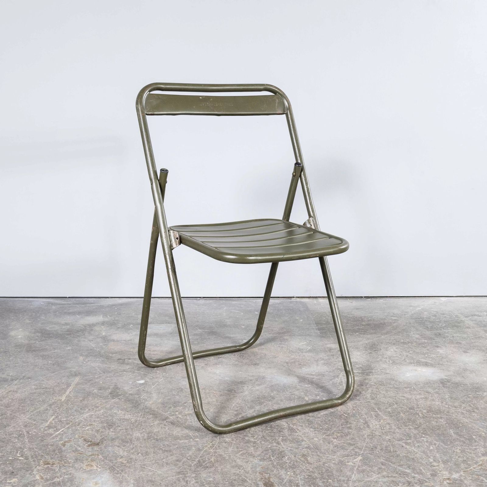 1970’s New Old Stock Original French Army Surplus Folding Chairs