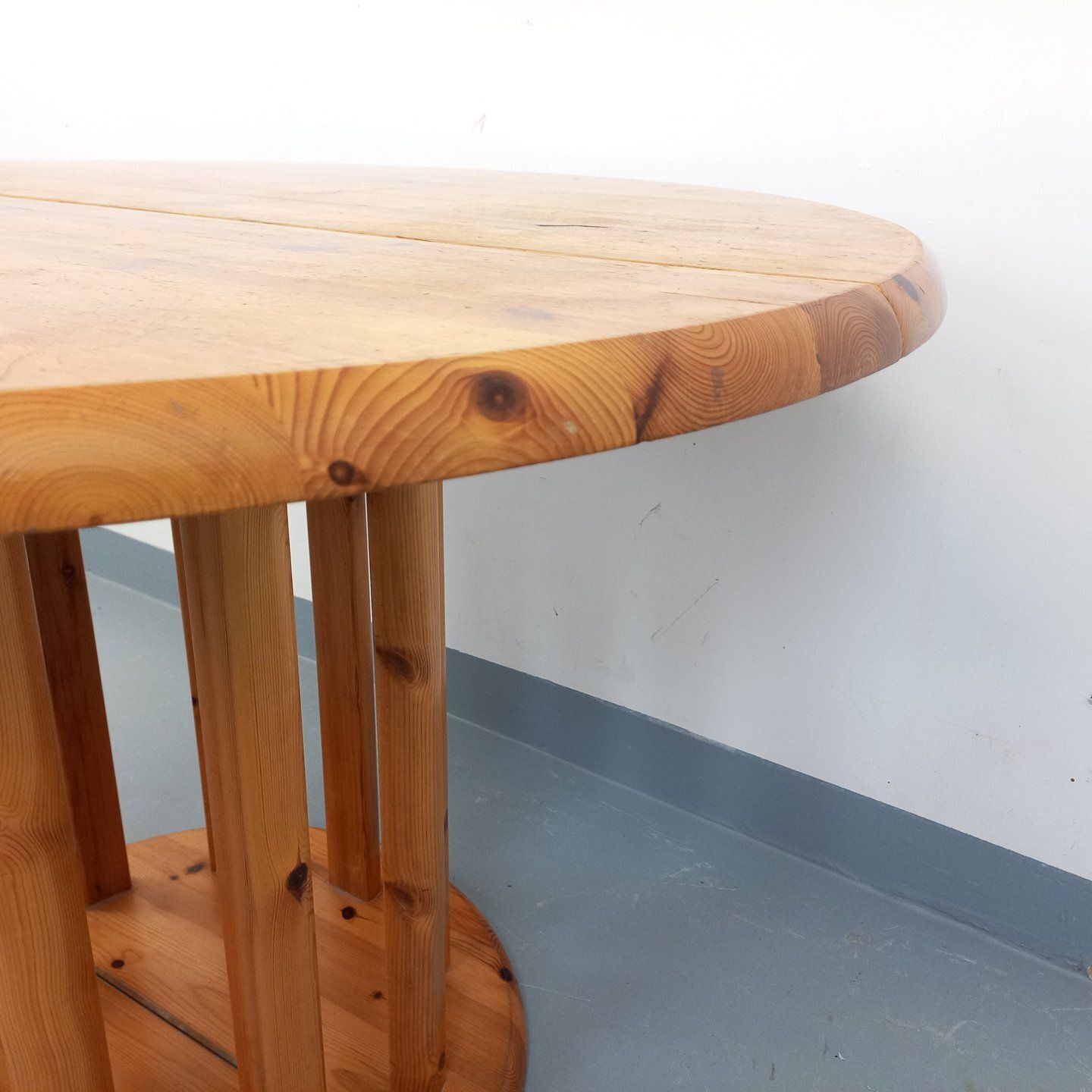 photo for sale Round Table In The Style Of Rainer Daumiller, Made Of Pine, 2