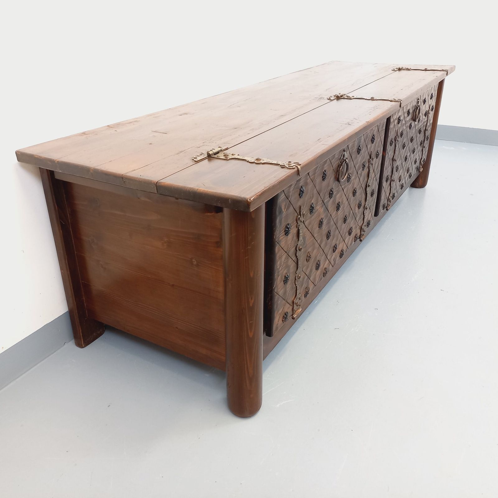 Georges Robert Brutalist Pine Dressoir photo for sale