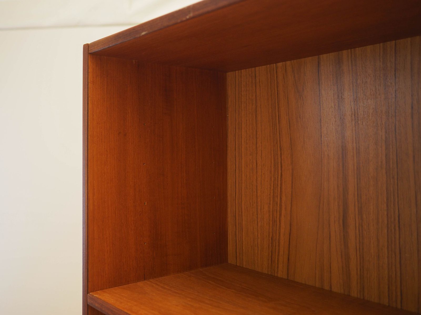 Teakhouten boekenkast, Deens design, jaren 1970, gemaakt in Denemarken photo vintage