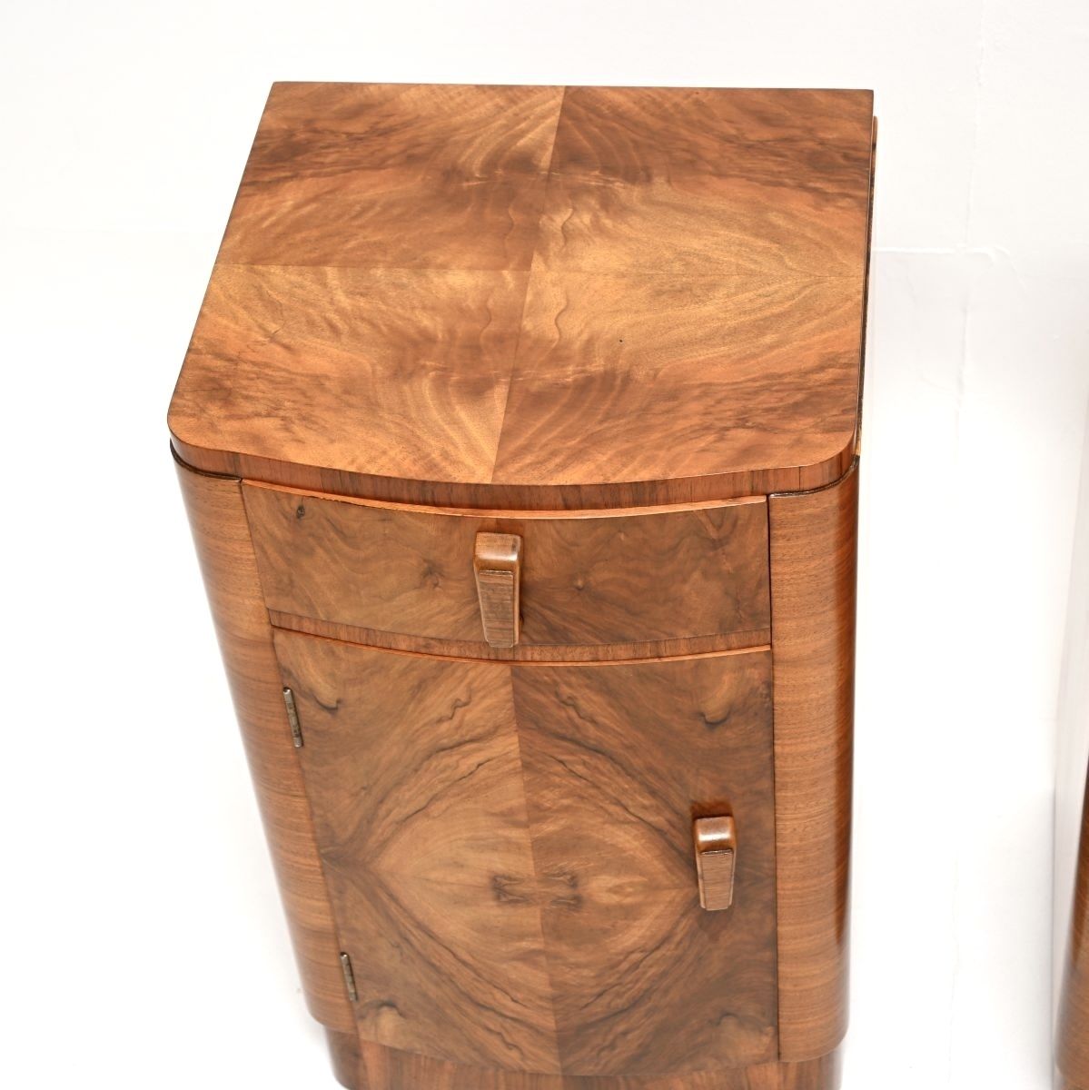 Pair Of Art Deco Walnut Bedside Cabinets photo buy