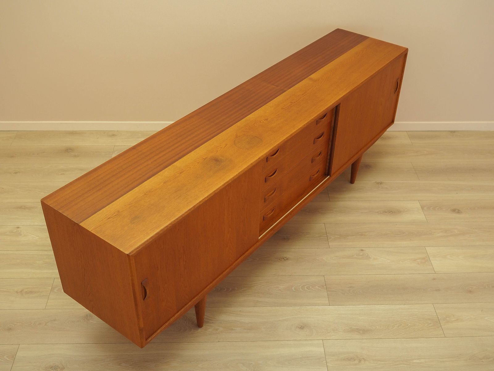 Buffet scandinave en frêne, design danois, années 1960, fabricant : Clausen & Søn photo vintage