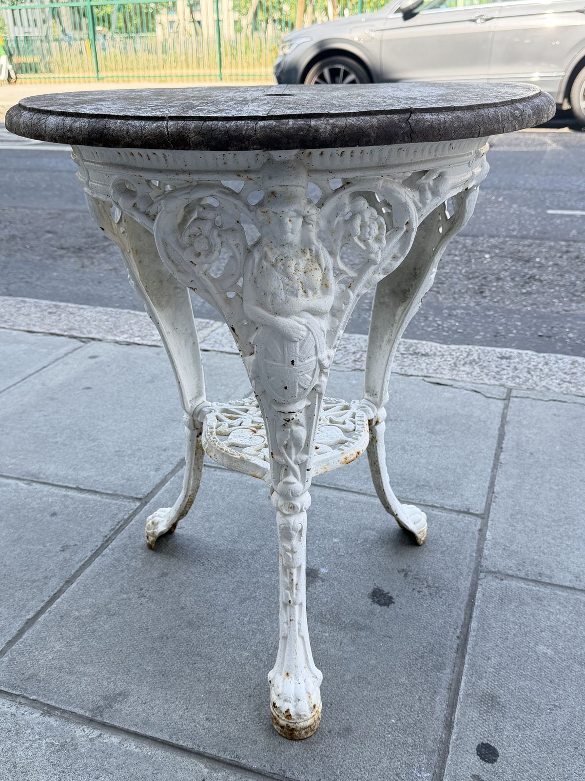 photo for sale Rare Gaskell & Chambers Cast Iron Garden Or Pub Table C.1900