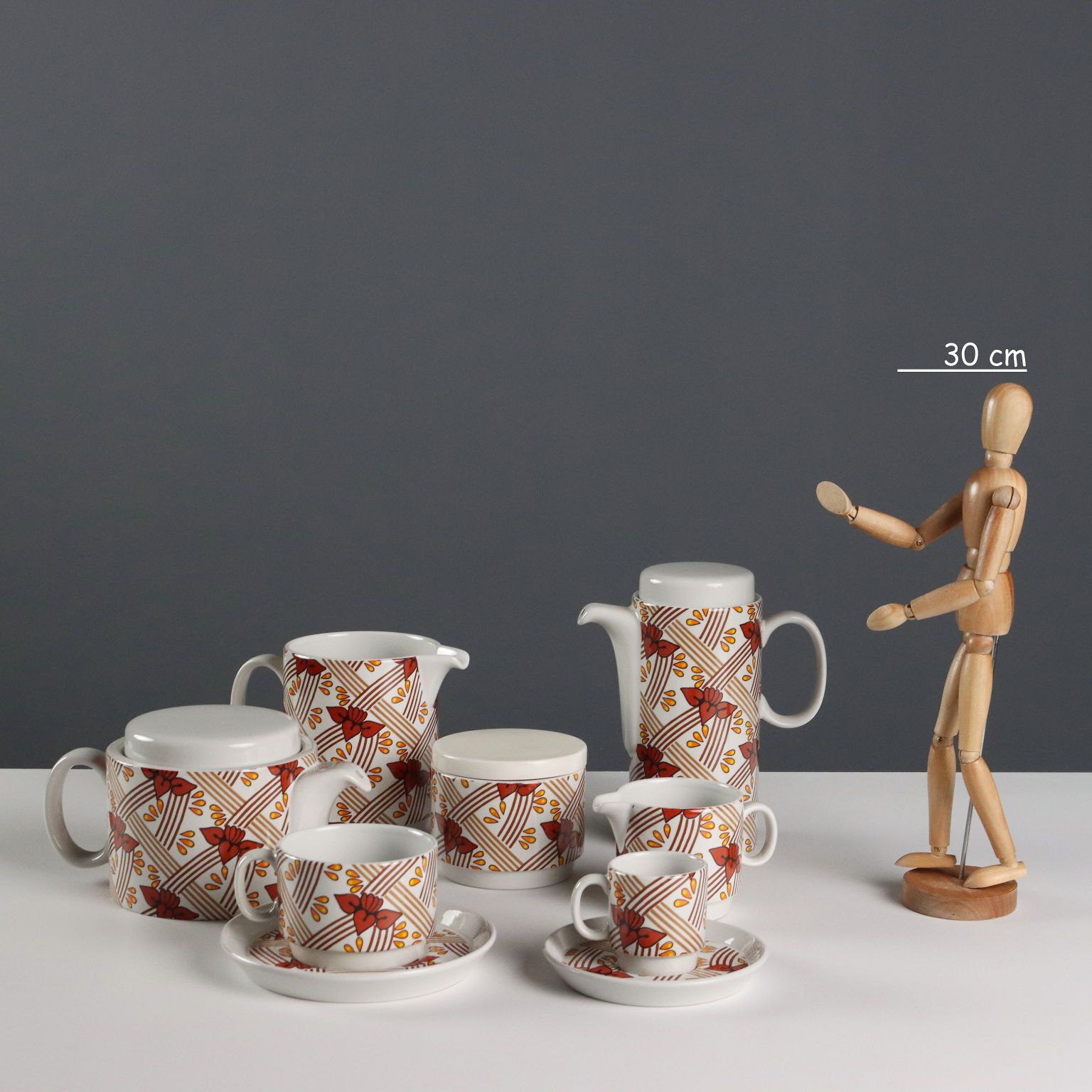 Service à café et à thé Ceramiche Franco Pozzi Gallarate pour T. & J. Vestor photo furniture