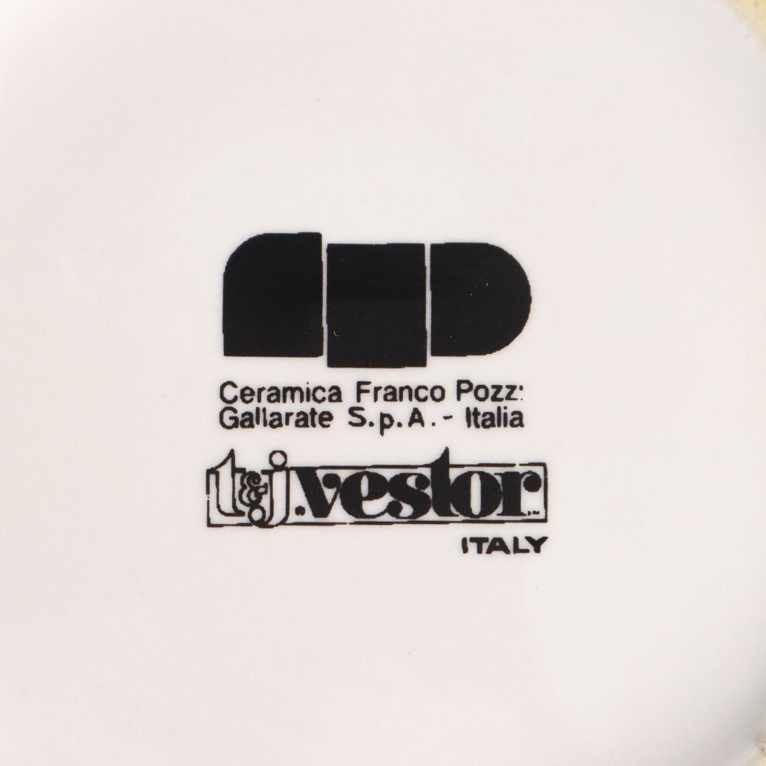 Décoration Service à café et à thé Ceramiche Franco Pozzi Gallarate pour T. & J. Vestor photo