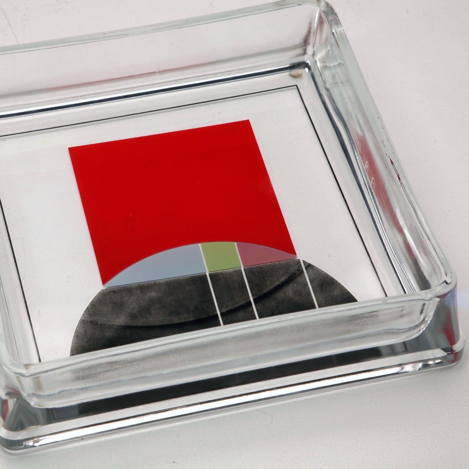 Vide-poche vintage en verre, design Empty Pockets, par Eugenio Carmi, Italie, 1999 photo vinterior