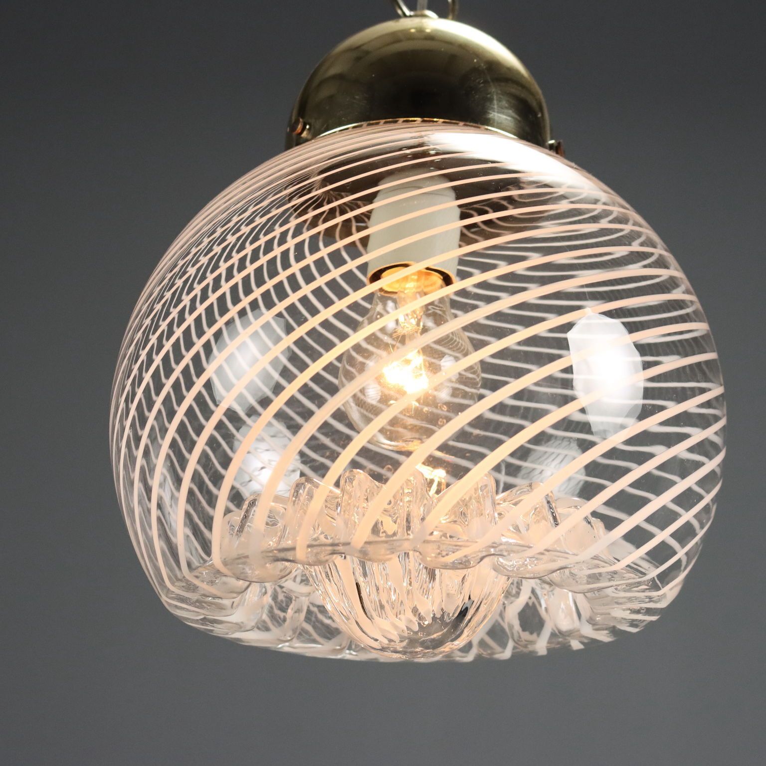 Vintage plafondlamp, verchroomd metaal, Italiaans design, jaren 1970 photo 220.0