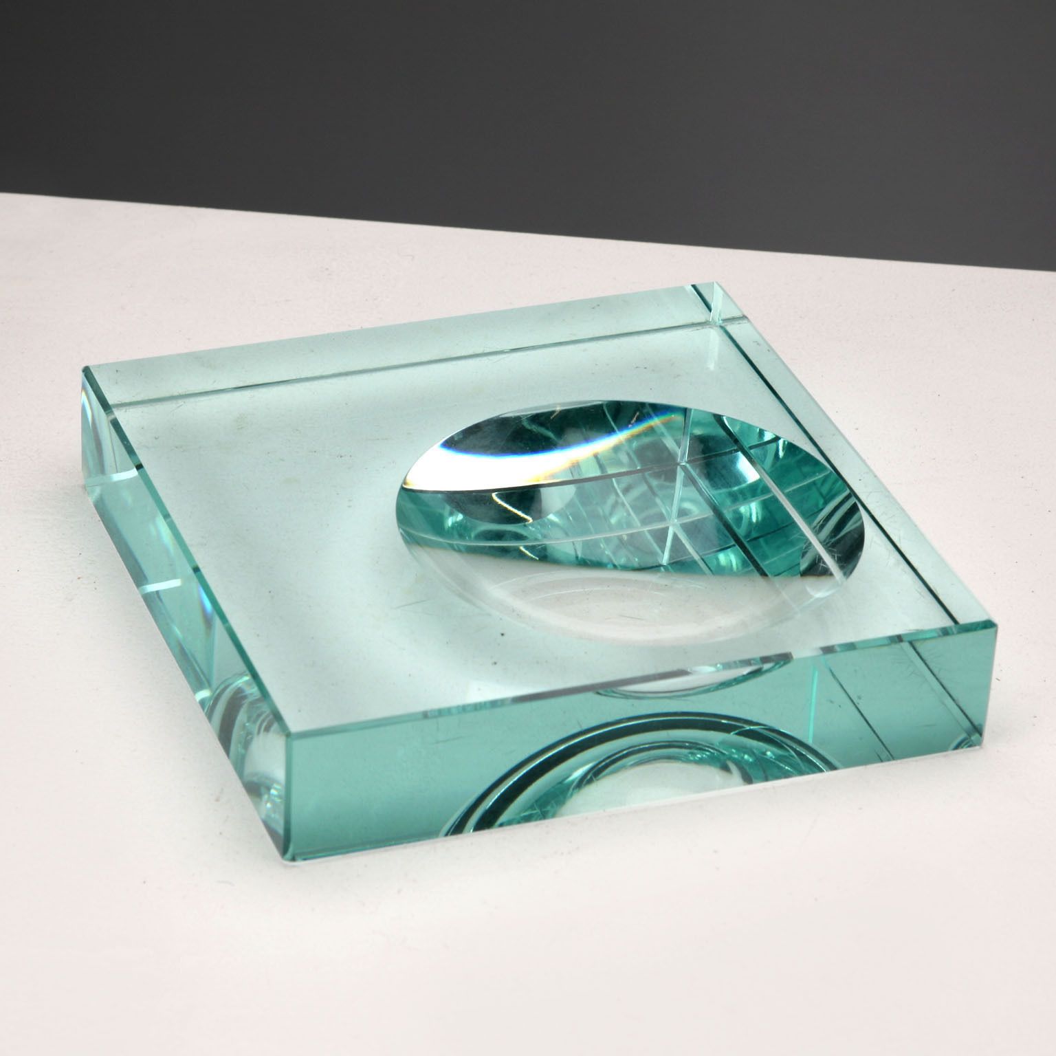 Cendrier vintage en verre de Murano, Italie, années 1960