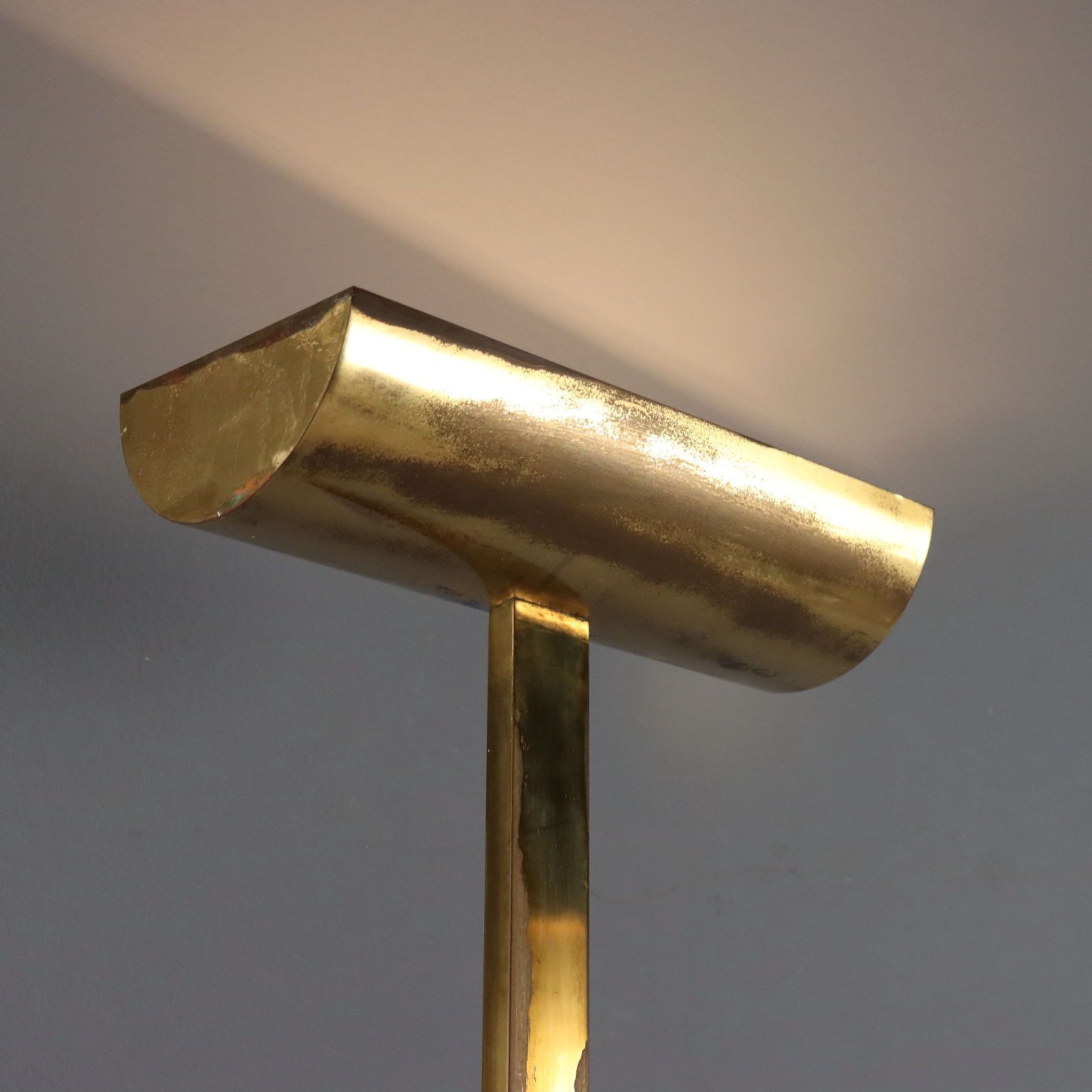 Vintage vloerlamp messing design Italië jaren 1980 photo Verlichting