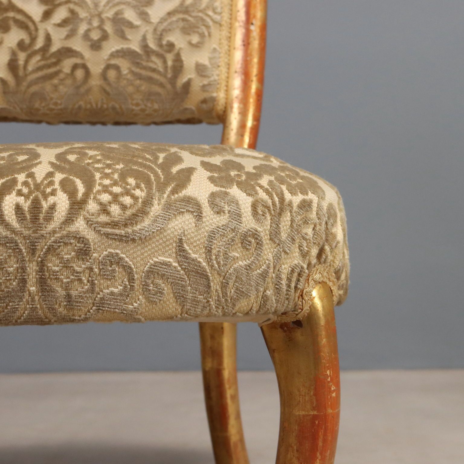 Antieke fauteuil Louis-Philippe hout Italië 19e eeuw photo vinterior