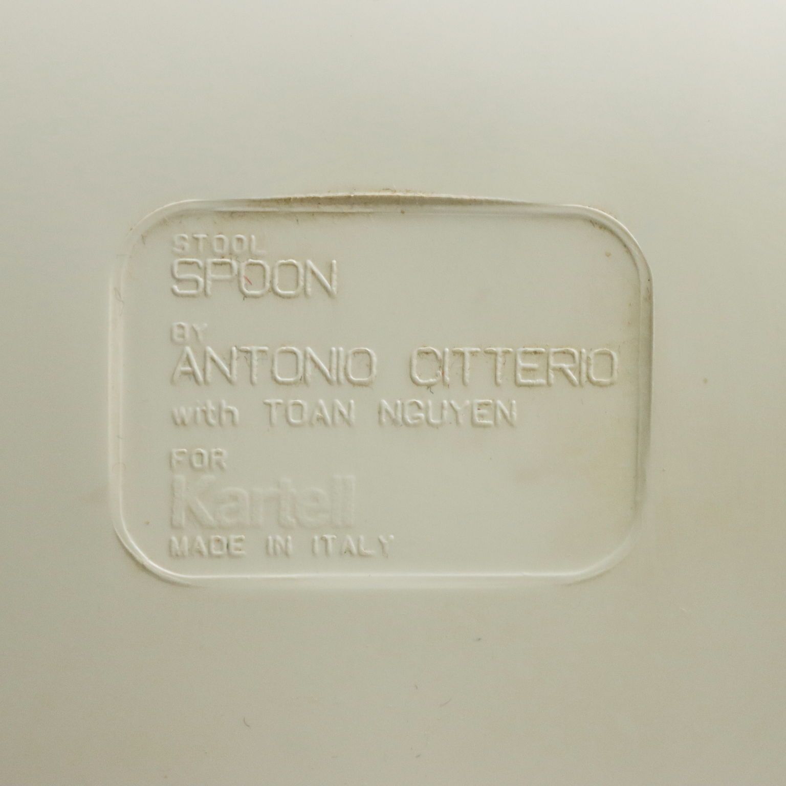 220.0 Kartell Spoon Stool Vintage Design Antonio Citterio 2000s photo