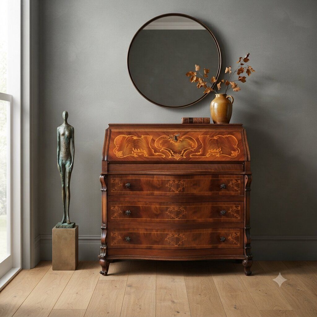 Bureau de style romain avec incrustations en érable photo furniture