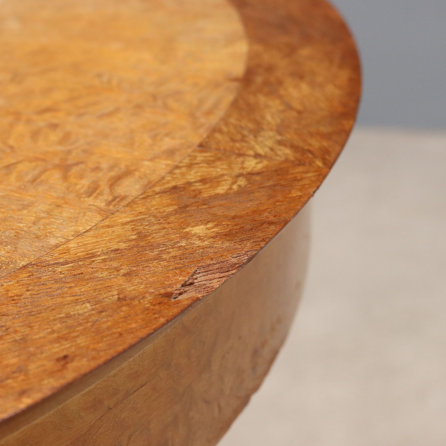 Table basse Art Deco en bois exotique, XIXe siècle photo vintage
