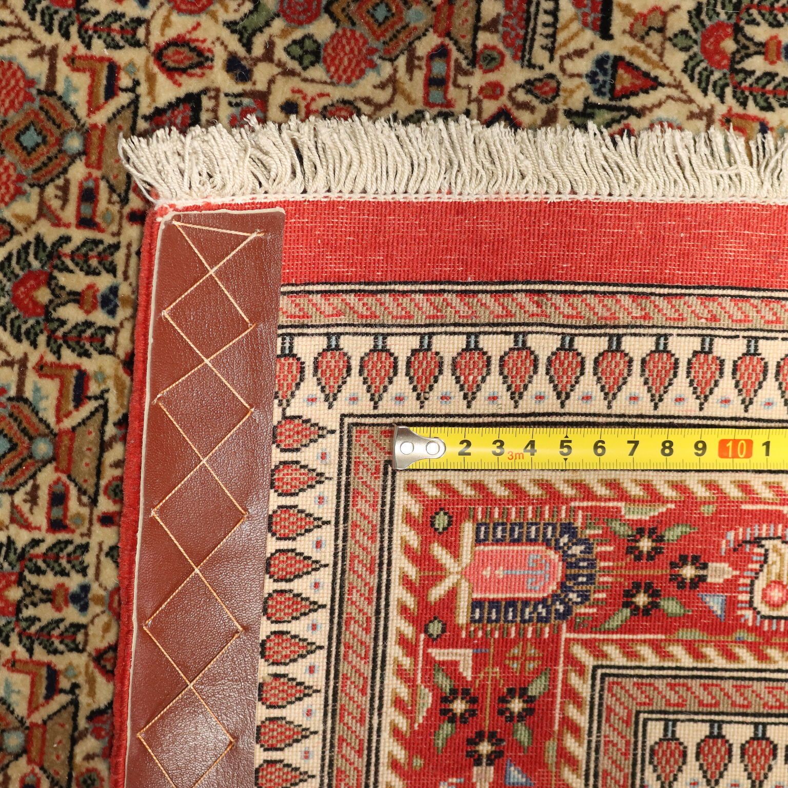Antiek Aziatisch tapijt, katoen, wol en zijde, fijne knoop, 59 x 39 inch photo buy