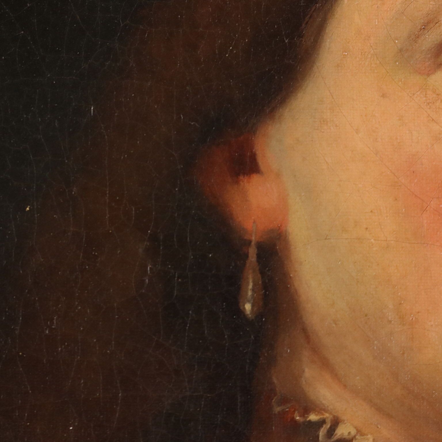 Peinture d'époque, portrait de Rembrandt, huile sur toile, XIXe siècle photo 740.0