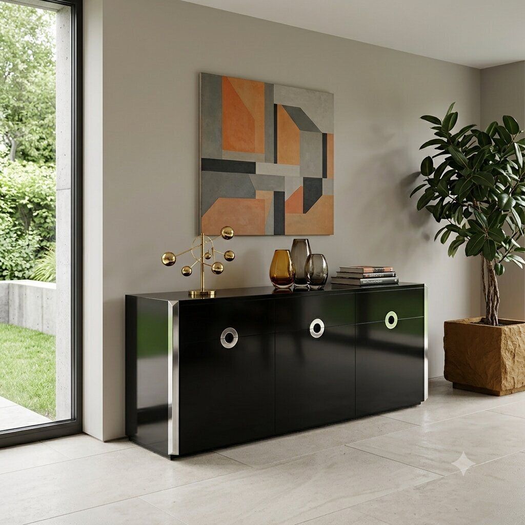 Meuble de rangement vintage Willy Rizzo pour Mario Sabot, Italie, années 1970 photo furniture