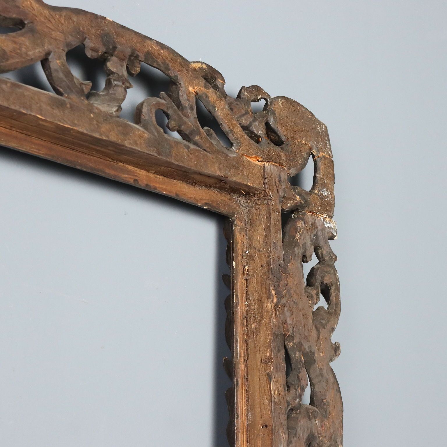 photo for sale Antique Baroque Frame Carved Wood Italy XVIII Century