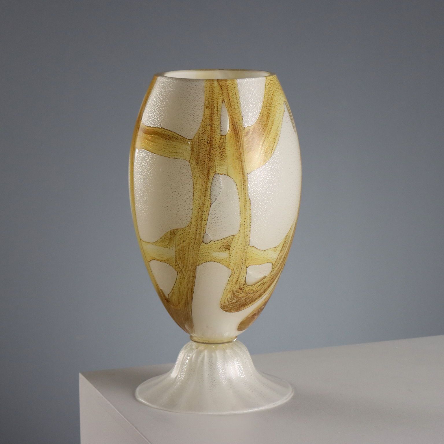Vintage Vase Murano Glass Mid Century Italy 1960s 1970s