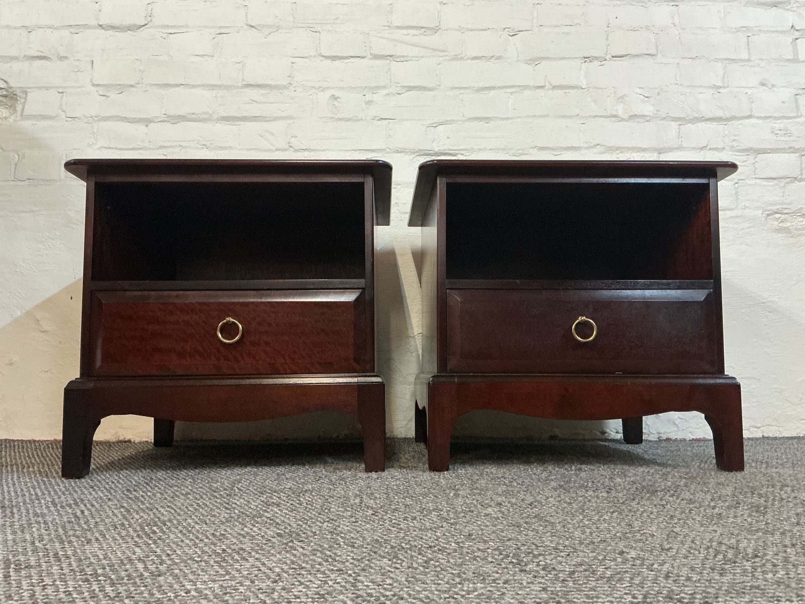 Pair Of Stag Minstrel Bedside Cabinets. photo furniture