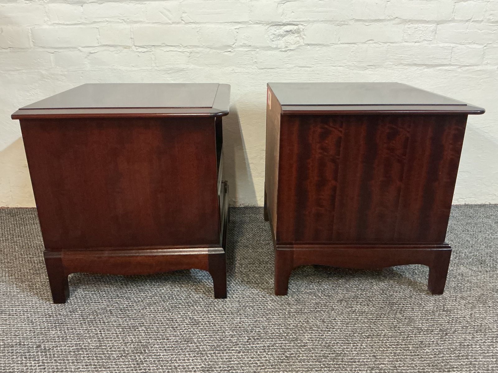 Pair Of Stag Minstrel Bedside Cabinets. photo vintage
