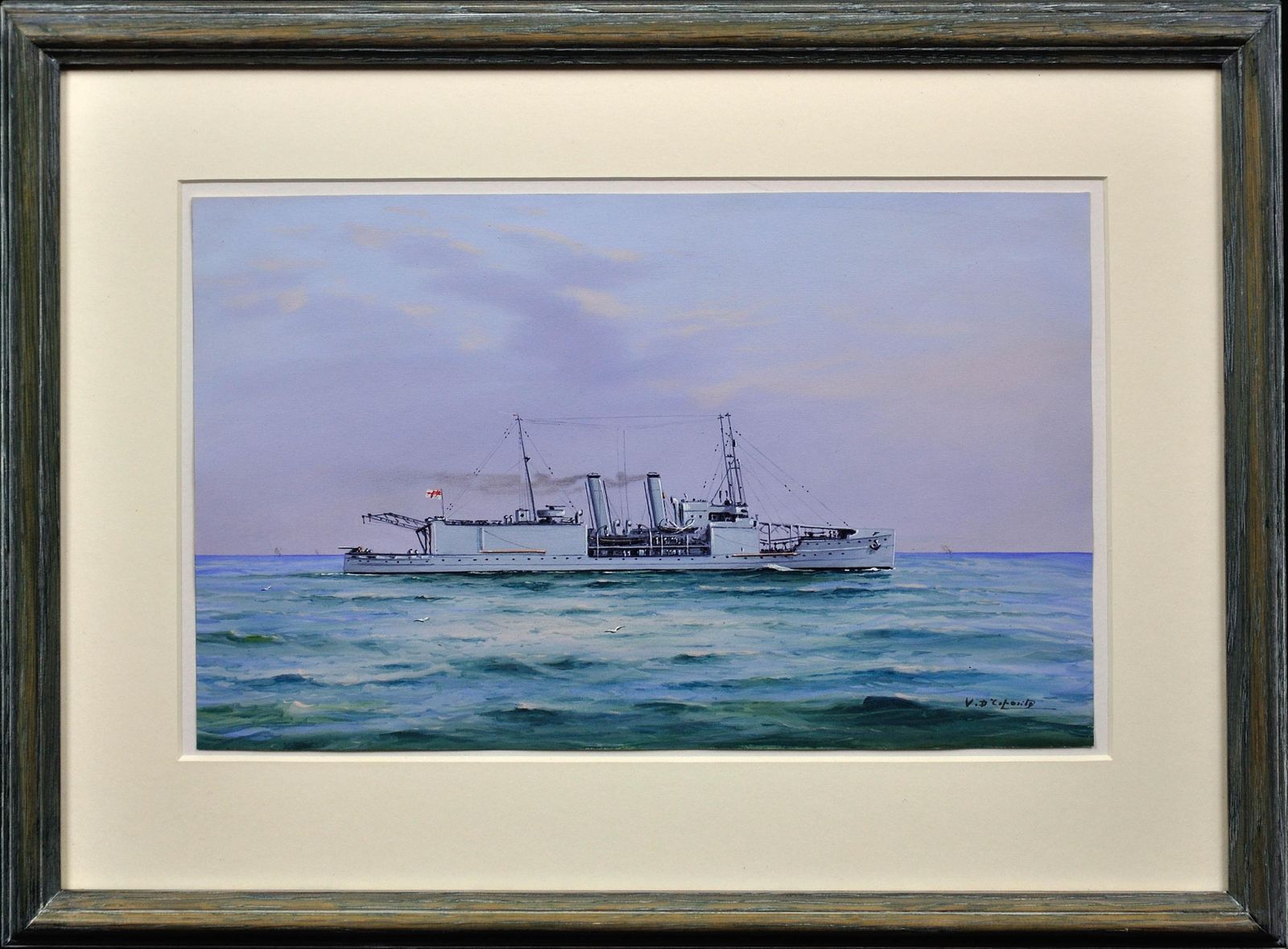 Vincenzo D'Esposito, HMS Nairana, Royal Navy Seaplane Carrier, Tasmania & Melbourne Ferry