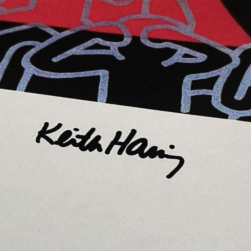 Lithographie en édition limitée Keith Haring, numérotée au crayon, années 1990. photo for sale