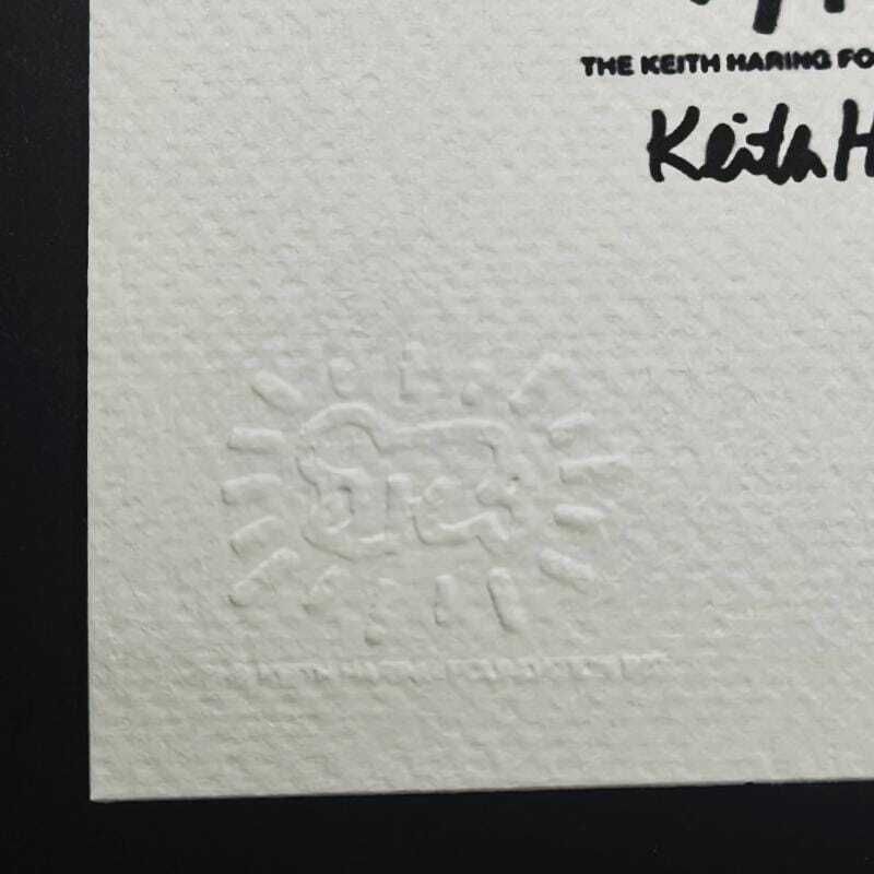 Lithographie en édition limitée Keith Haring, numérotée au crayon, années 1990. photo vinterior