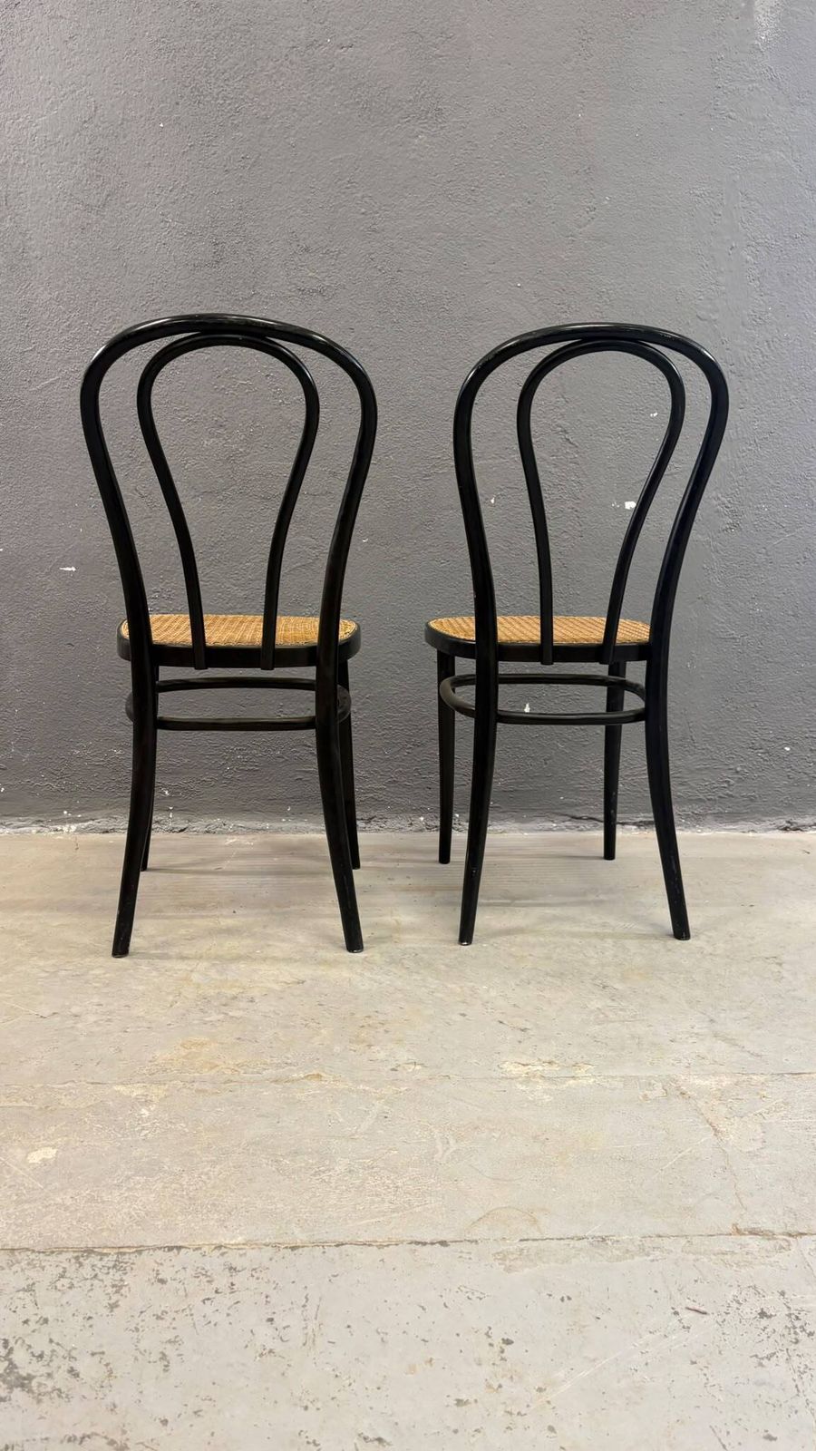 Pair Of Bentwood Chairs, Vienna Straw Seats, 1960s, Poland photo Furniture