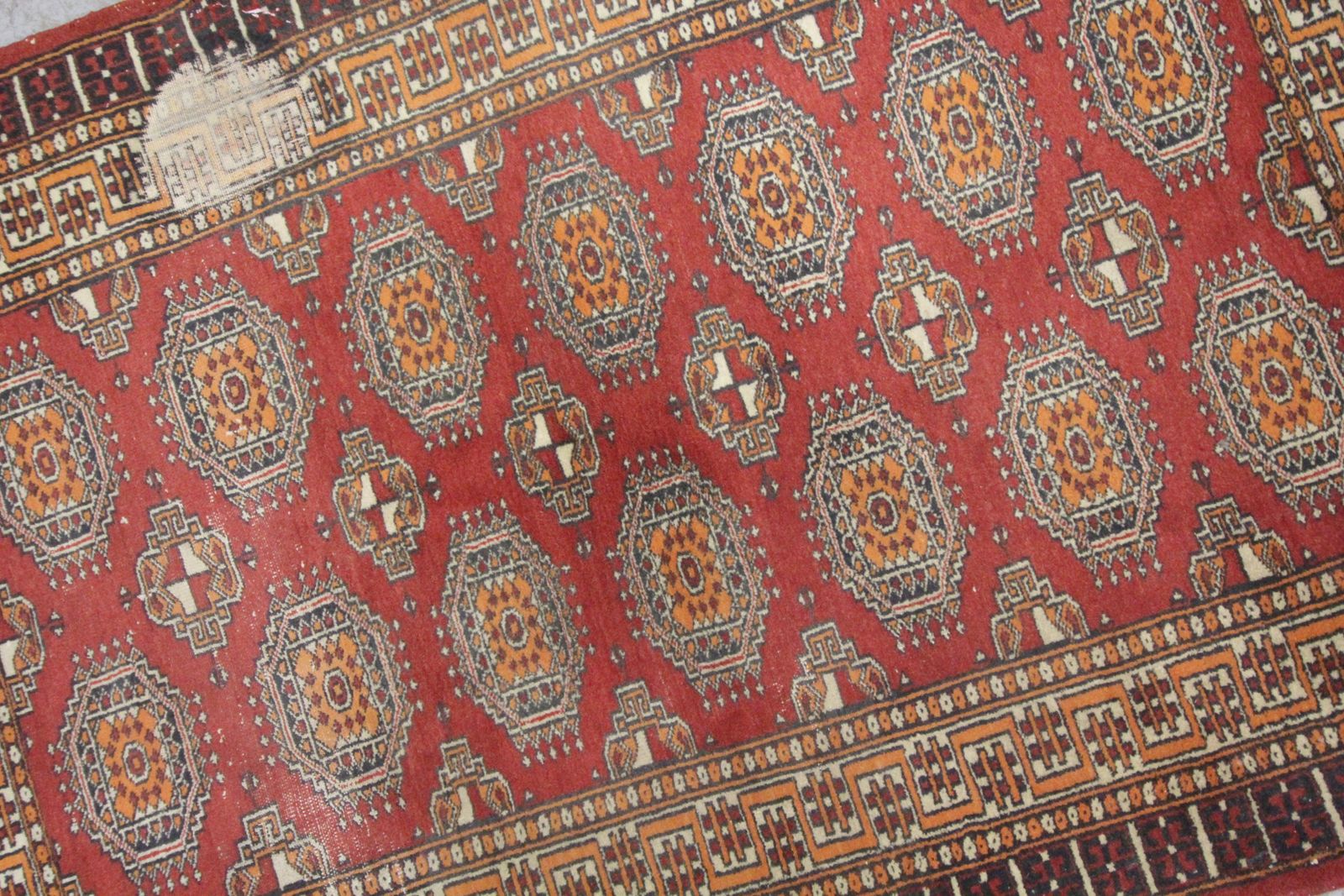 Tapis oriental de salon en laine tissé à la main, tapis traditionnel d'époque photo Textiles