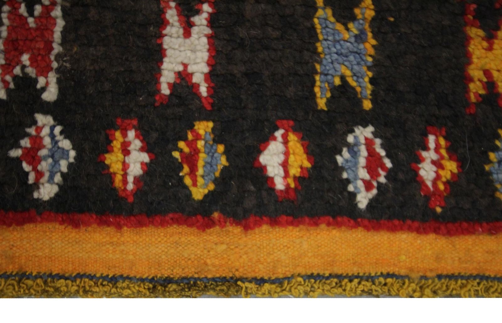 Tapis Gabbeh tissé à la main, laine nouée, motifs primitifs, tribal oriental photo buy