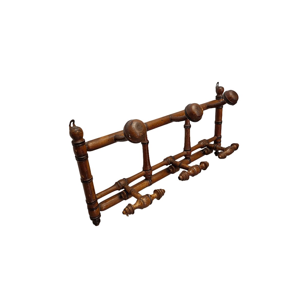 Antieke Franse kapstok in faux bamboe, ca. 1900 photo furniture