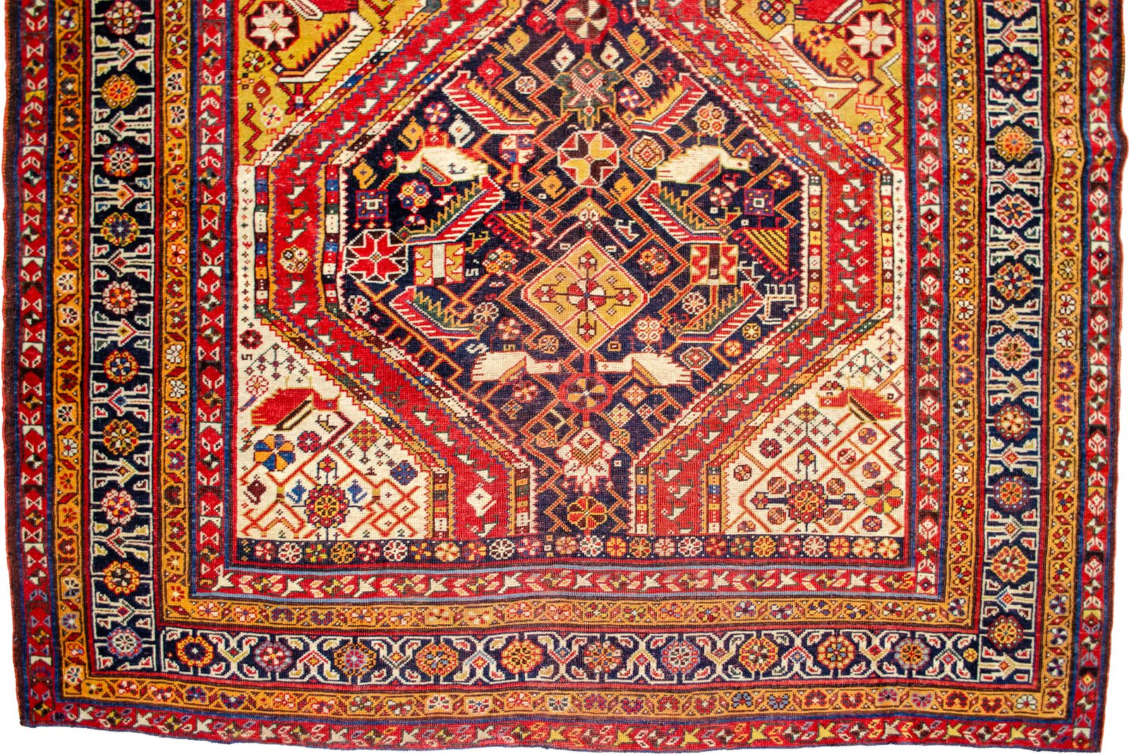 Antiek Khamseh tapijt 231x140cm photo vinterior