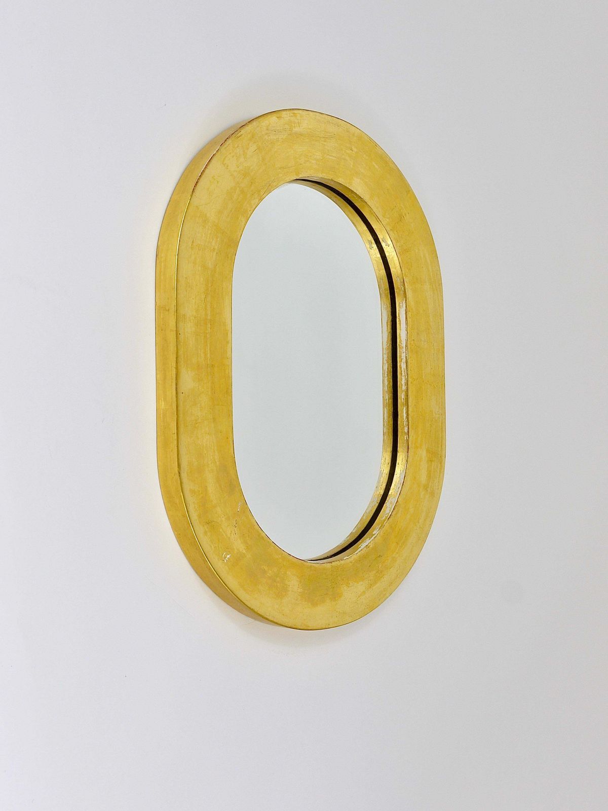 Carl Aubock Gold Plated Midcentury Wall Mirror, Austria, 1960s photo furniture