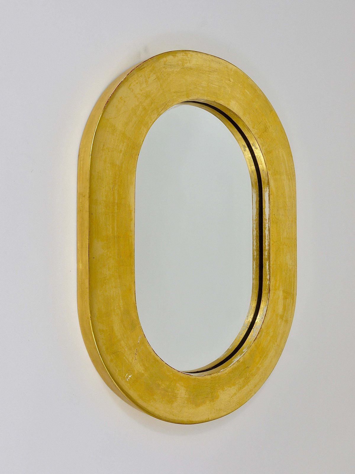 photo furniture Carl Aubock Verguld Mid-Century Wandspiegel, Oostenrijk, jaren 1960