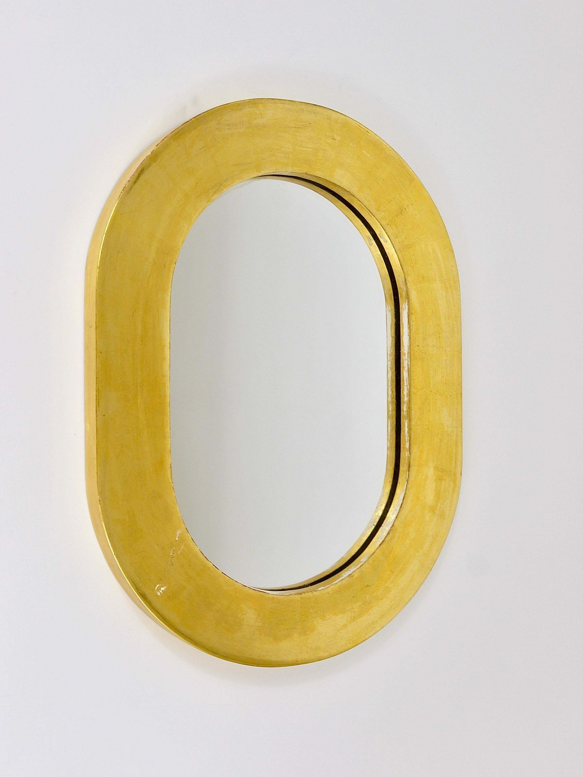 Woonaccessoires Carl Aubock Verguld Mid-Century Wandspiegel, Oostenrijk, jaren 1960 photo