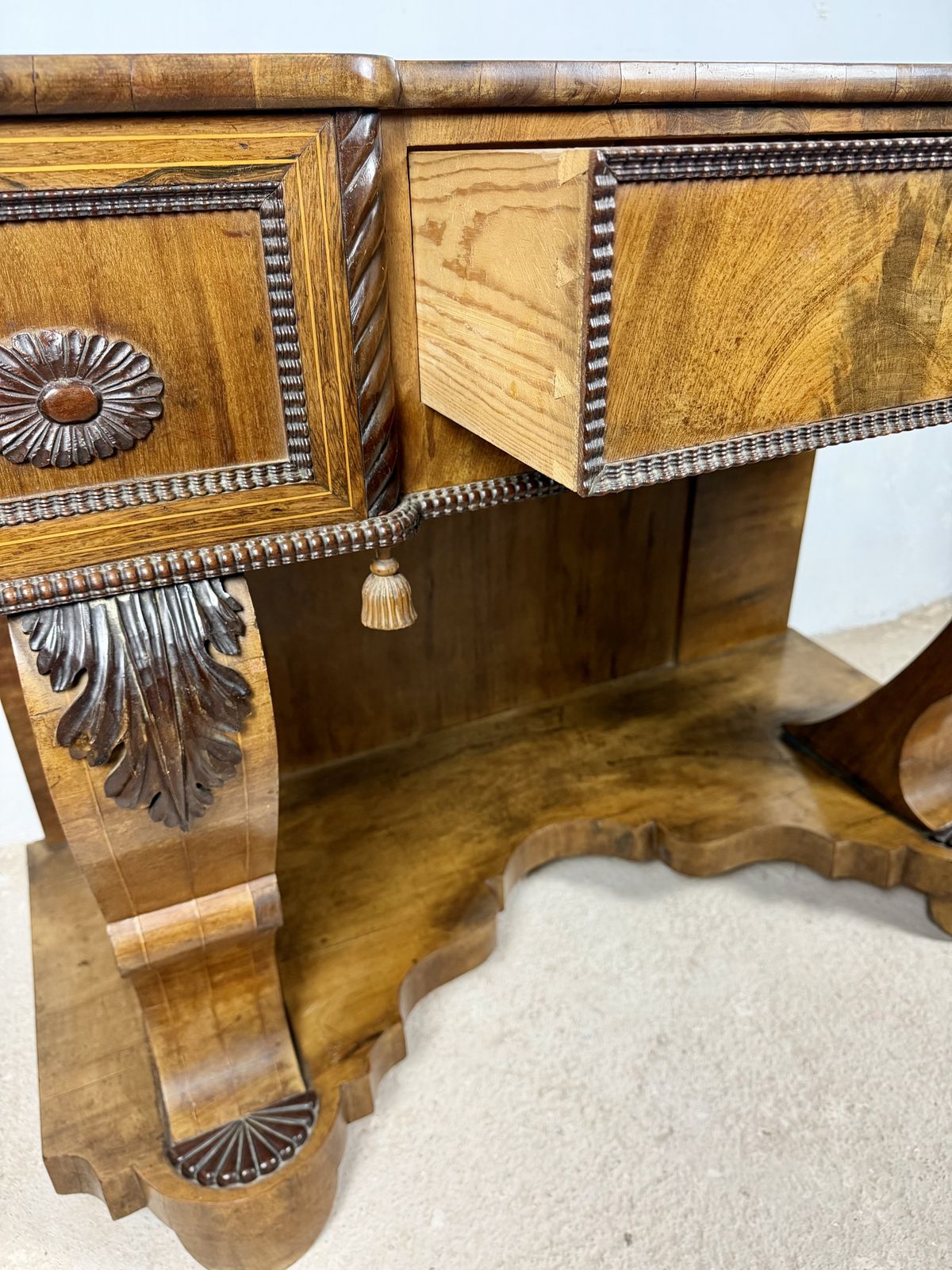 photo for sale Art Deco stijl consoletafel met één lade